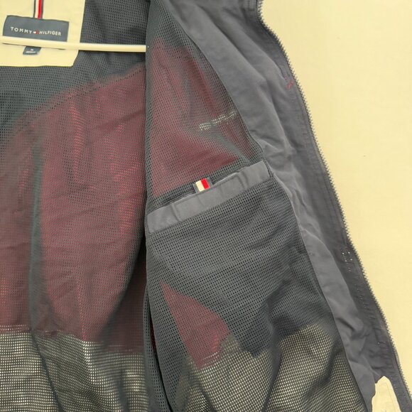 Tommy Hilfiger Rain Jacket Mens M Multicolor Coloblock Full Zip Water Resistant - Picture 12 of 14